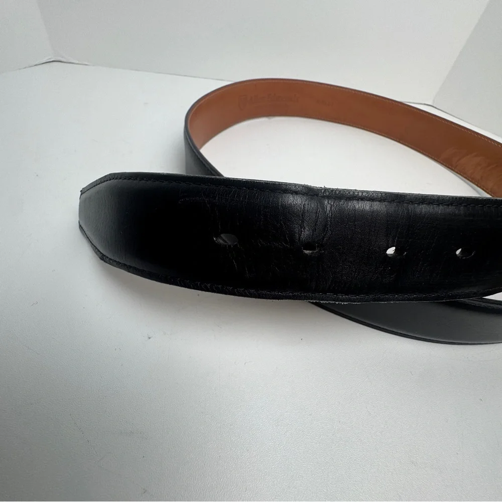 Allen Edmunds 40 Black Genuine Leather Belt Made In USA